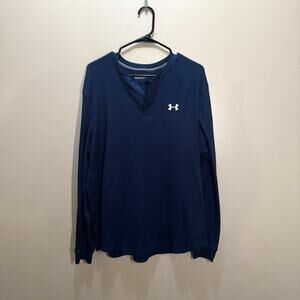Men's Blue Long Sleeve Shirt - Under Armour